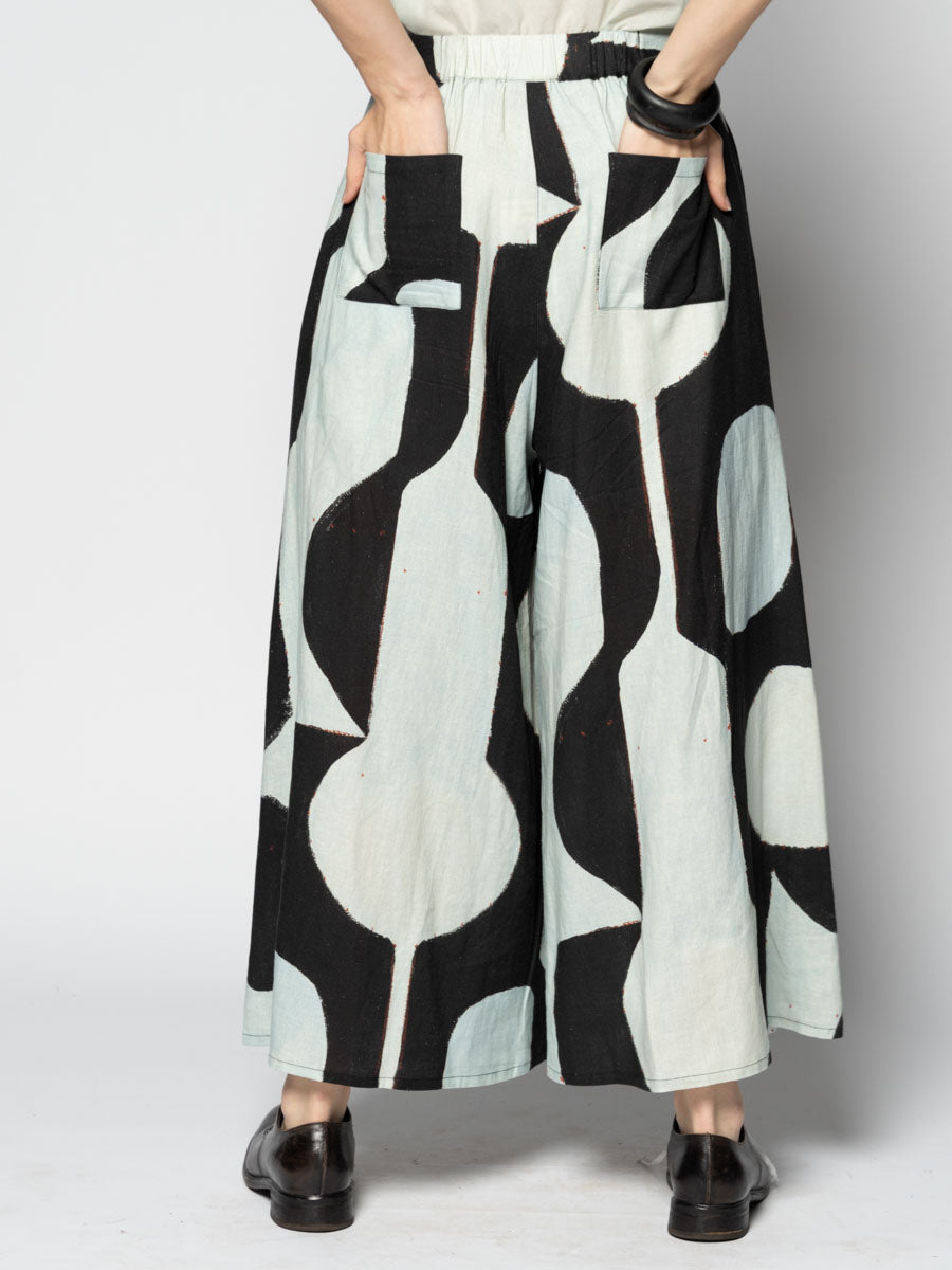 Kakure Wide Pants Blk