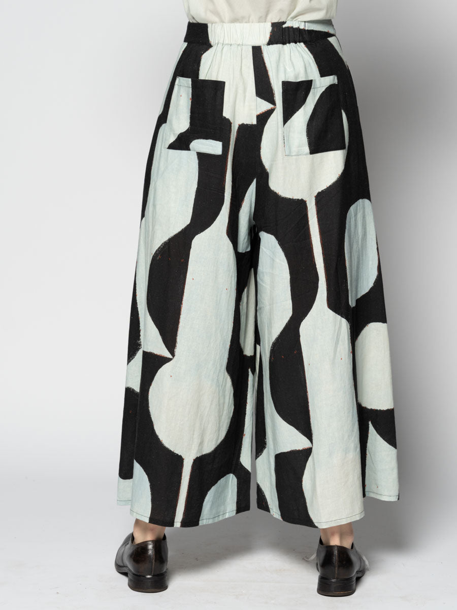 Kakure Wide Pants Blk