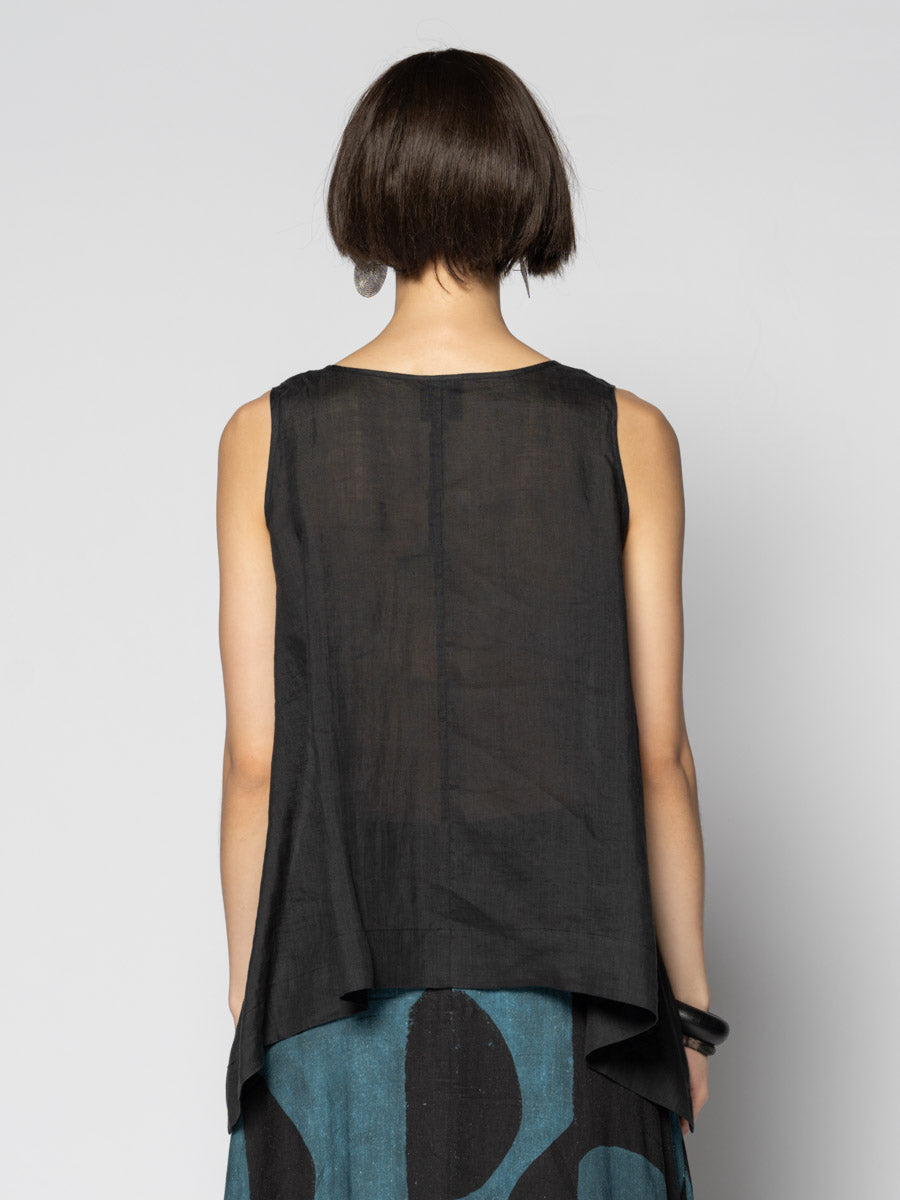 Sumi Frill Top Blk