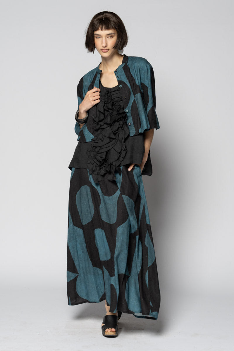 Sumi Frill Top Blk