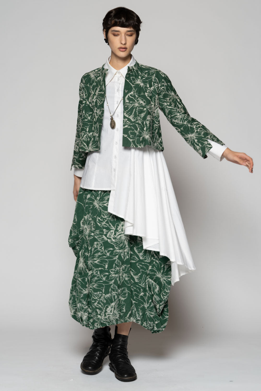 Sazanka Short Jacket Sage