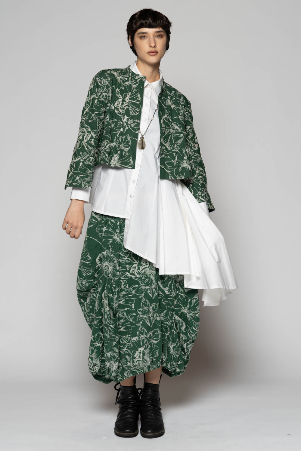 Sazanka Short Jacket Sage