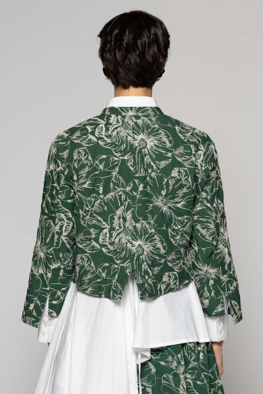 Sazanka Short Jacket Sage