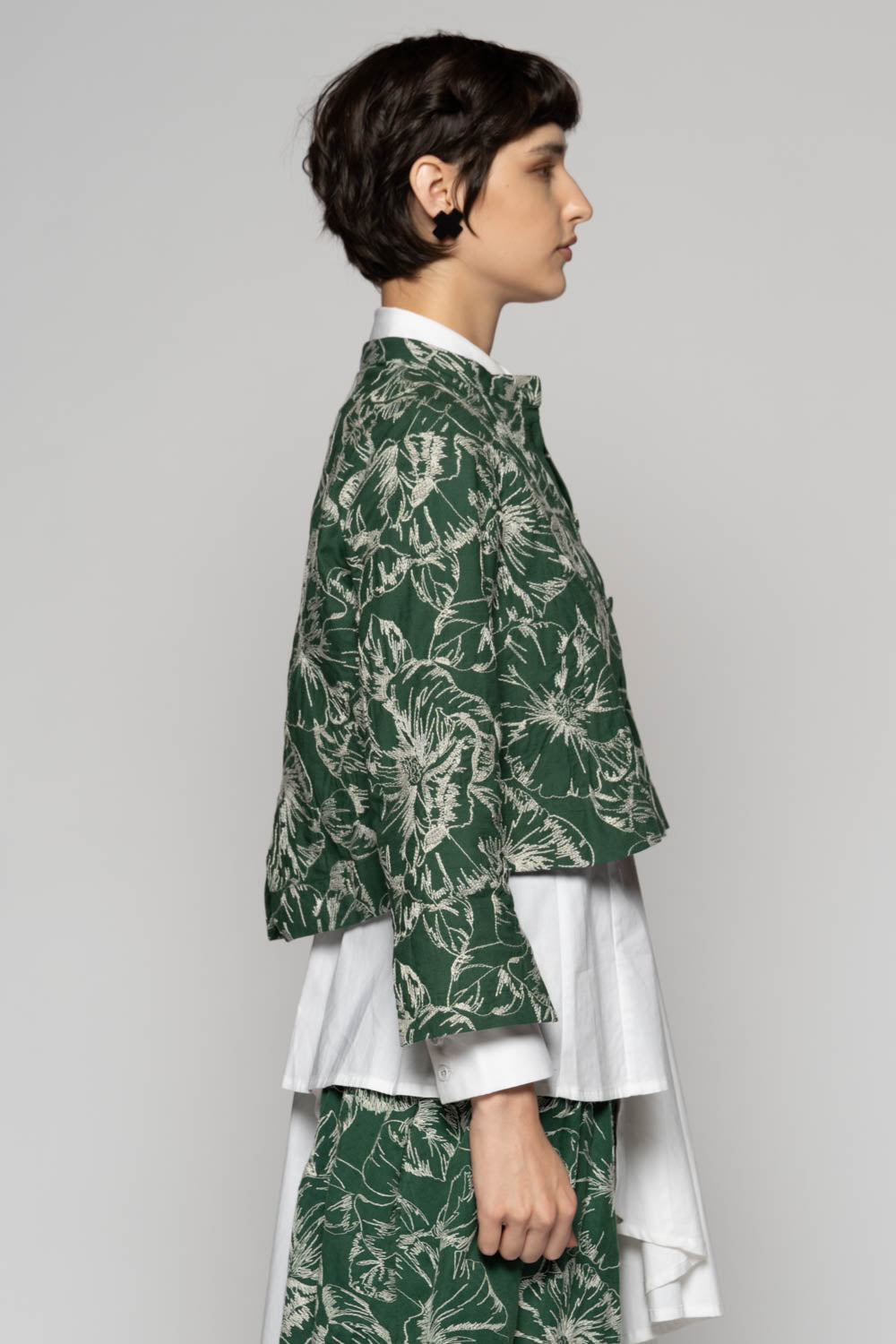 Sazanka Short Jacket Sage