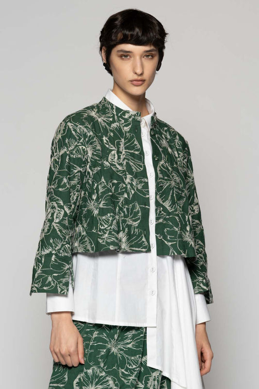 Sazanka Short Jacket Sage