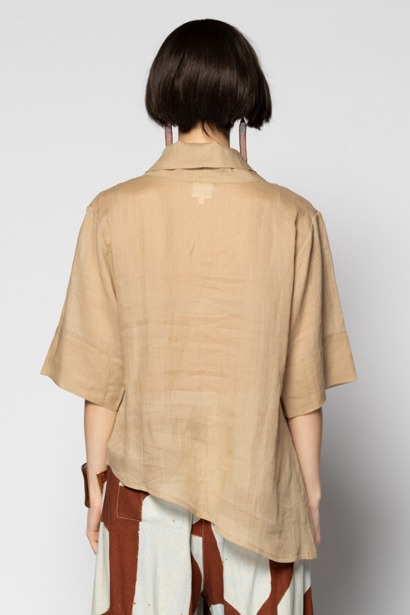 Sumi Neck Top Wheat