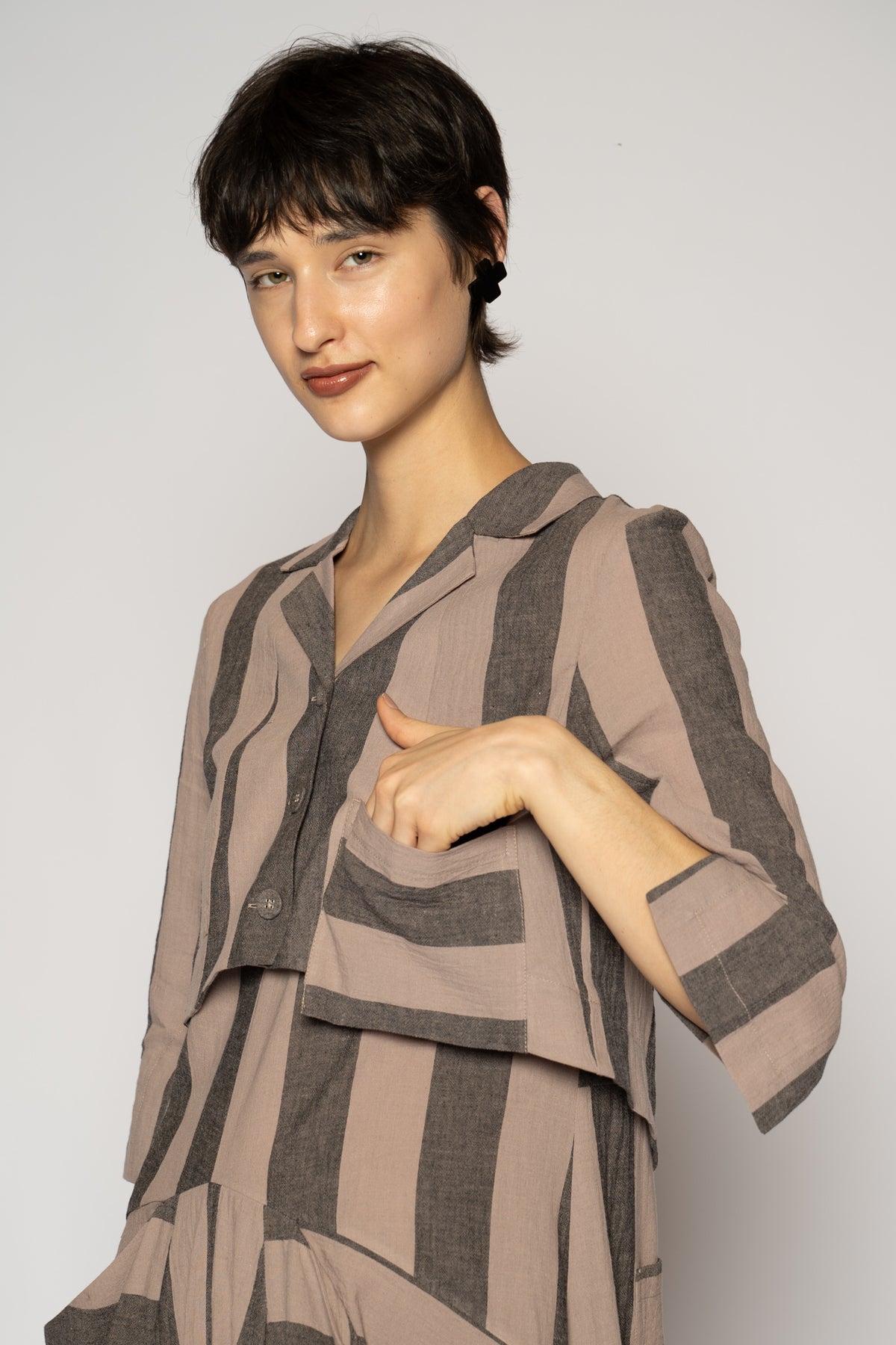 Celi Short Jacket Taupe