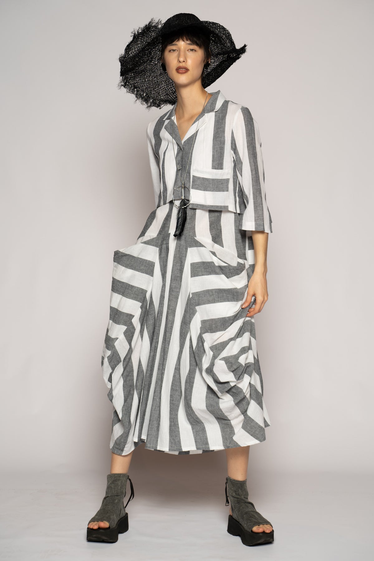 Celi Short Jacket Stripe