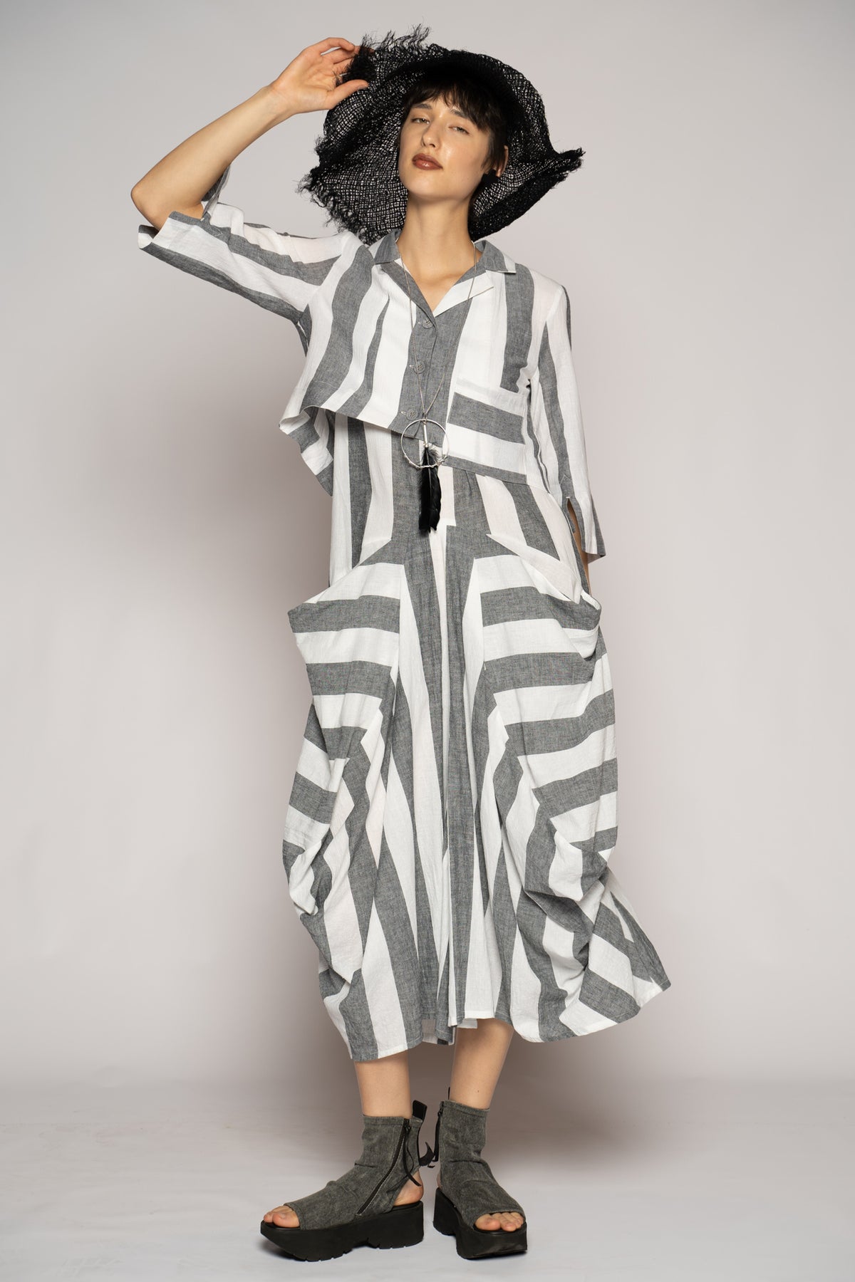 Celi Short Jacket Stripe
