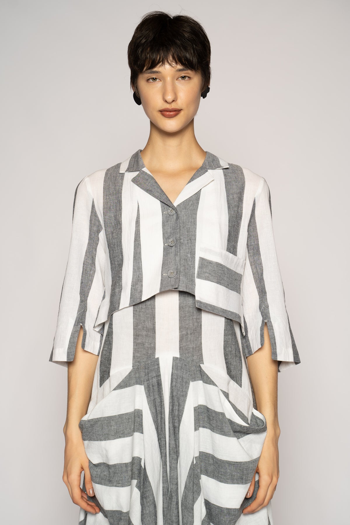 Celi Short Jacket Stripe