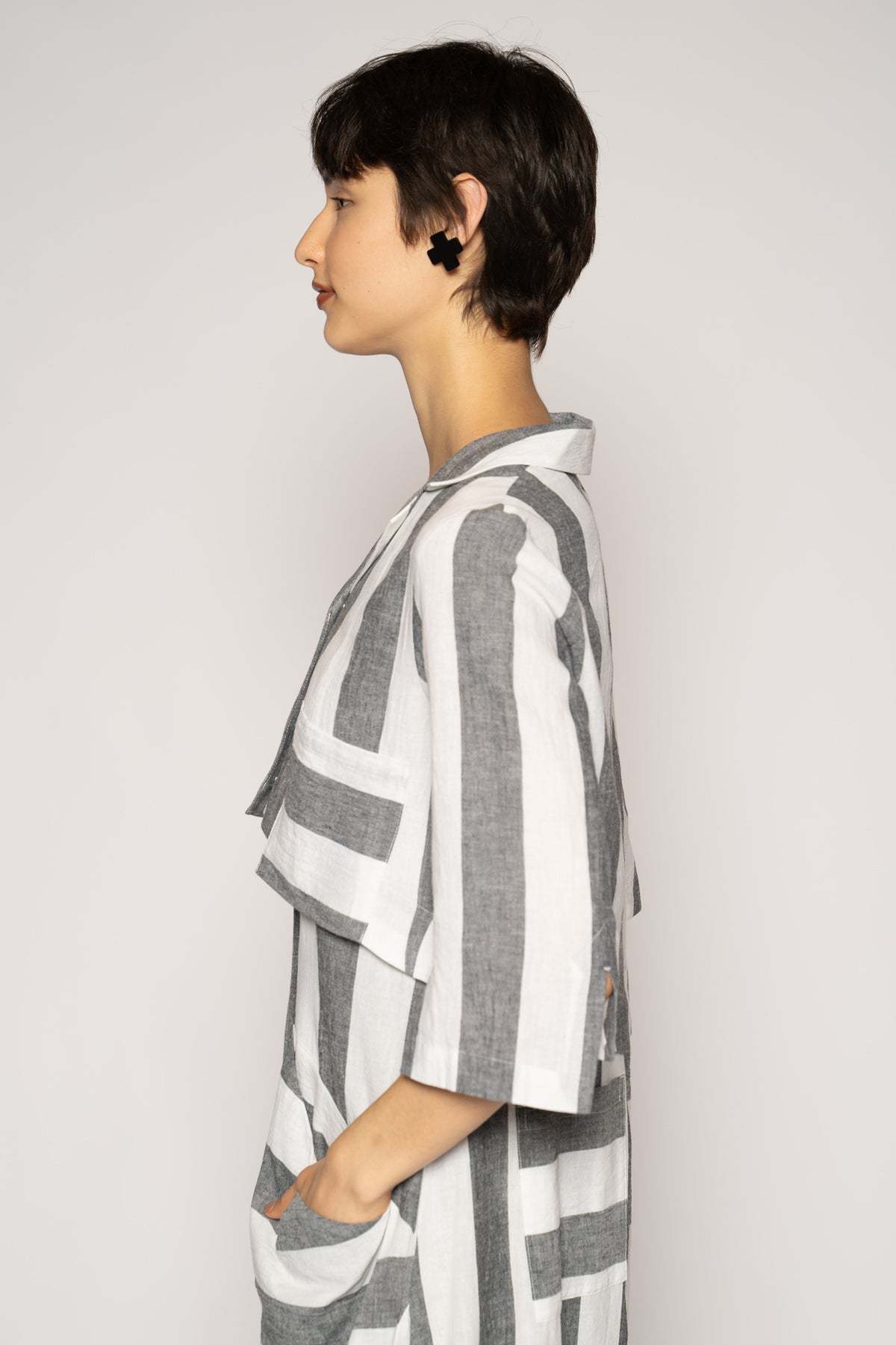 Celi Short Jacket Stripe
