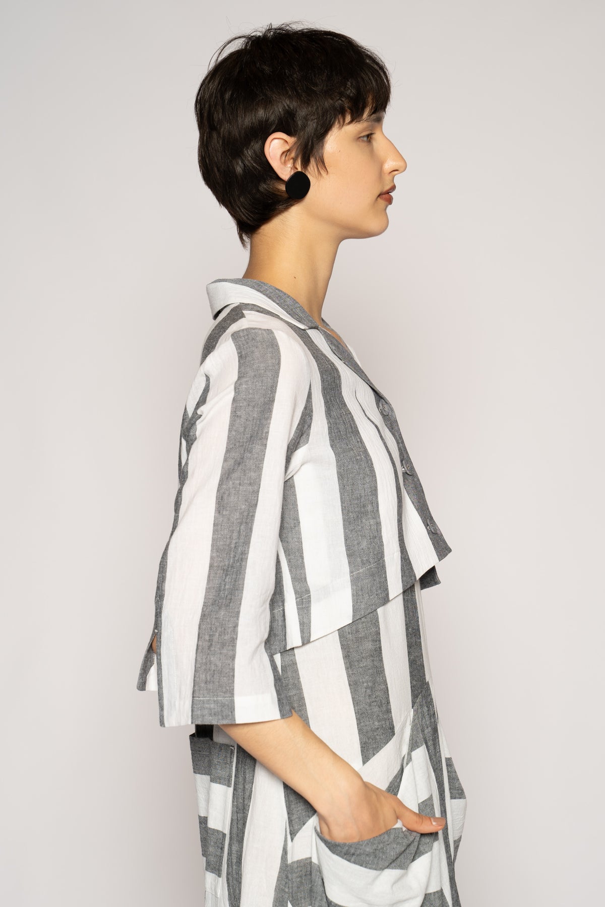 Celi Short Jacket Stripe