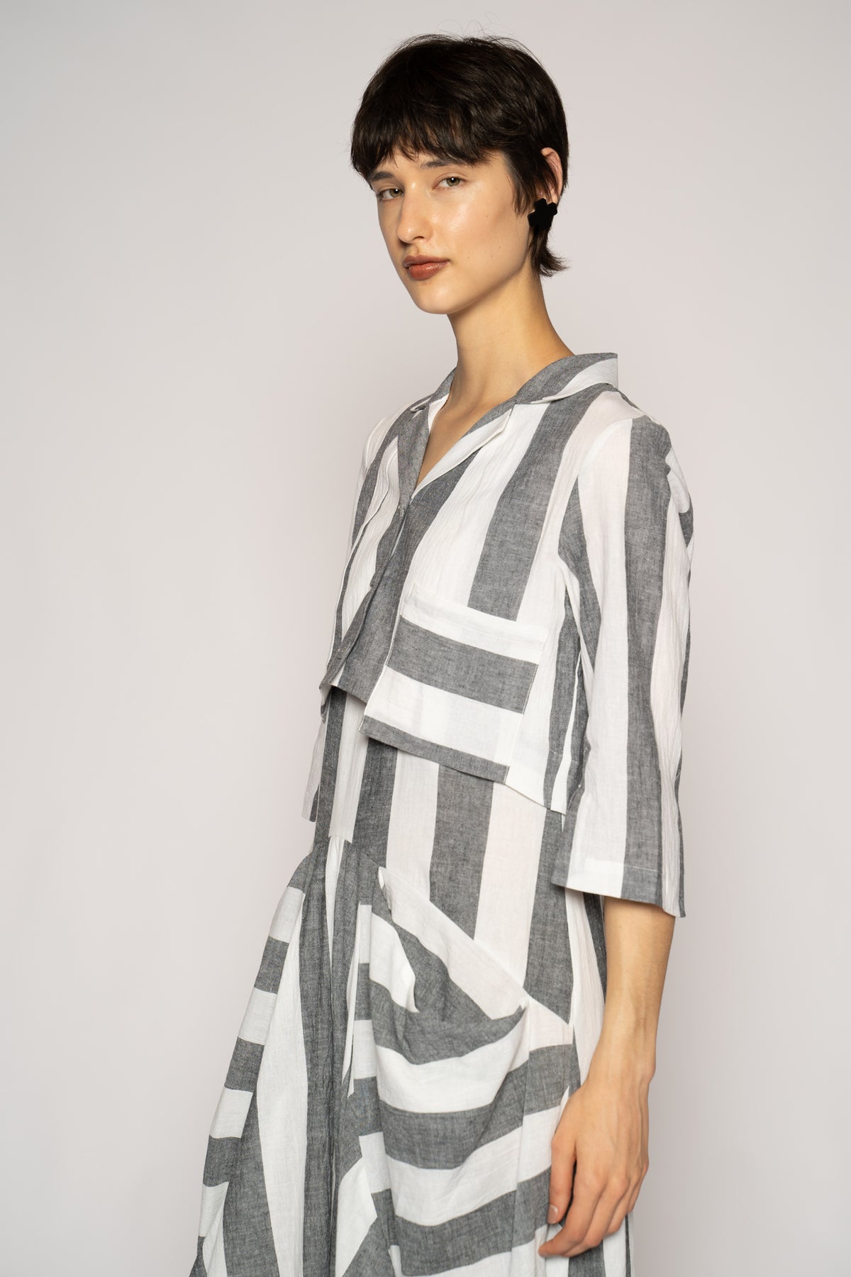 Celi Short Jacket Stripe
