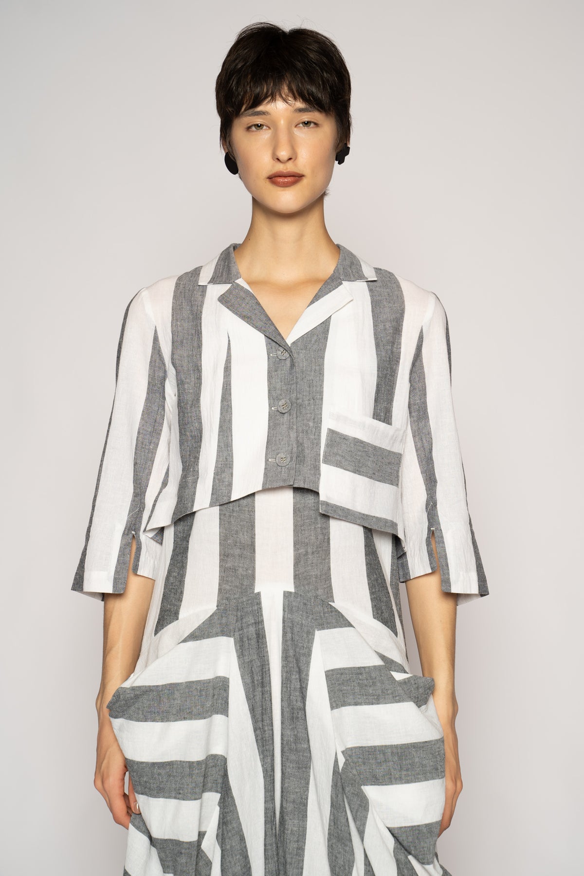 Celi Short Jacket Stripe