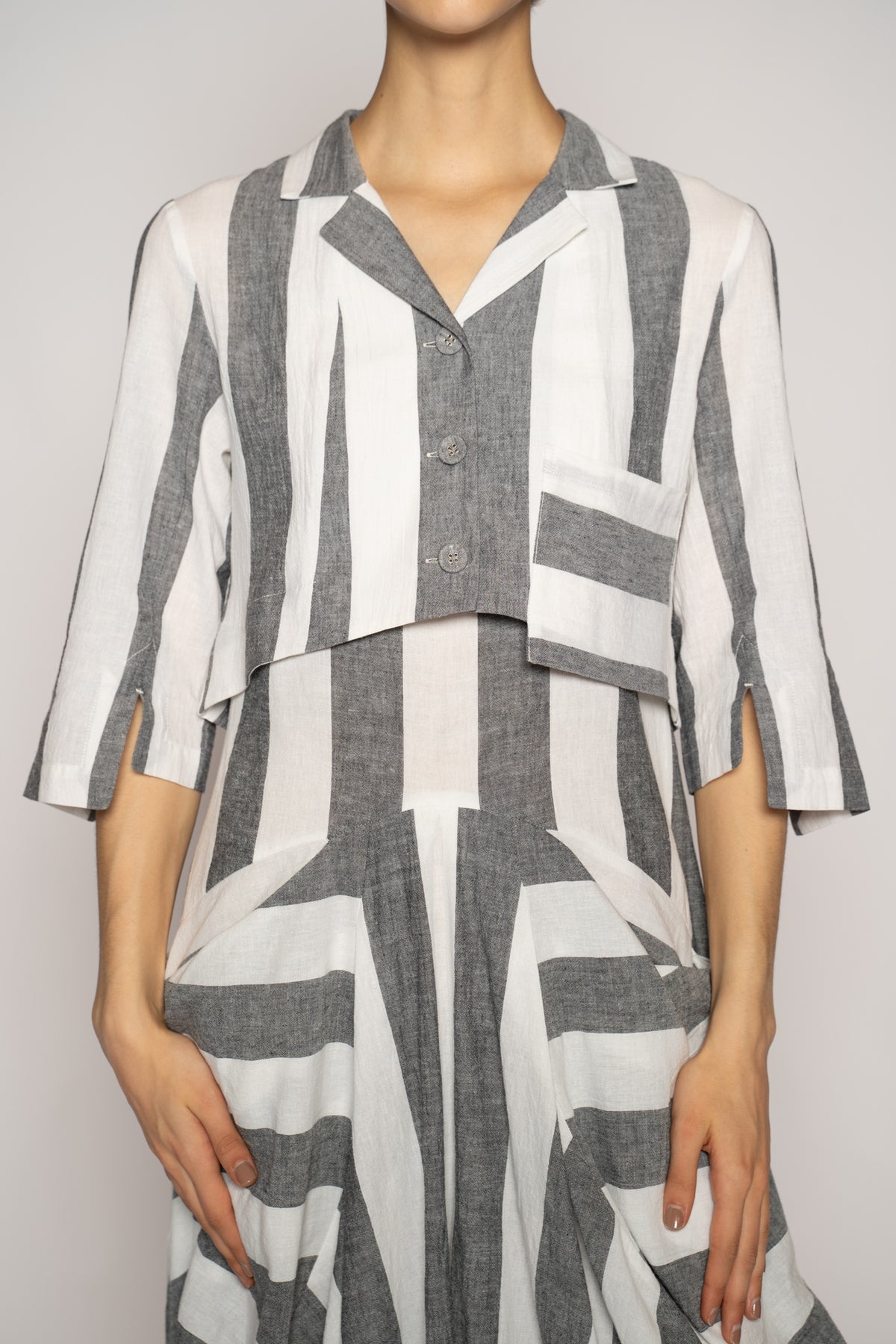 Celi Short Jacket Stripe