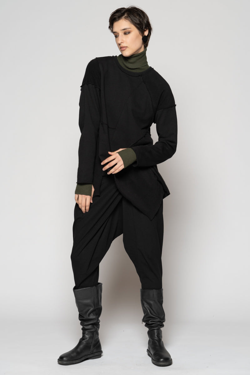 Tsukuro Patch Top Black