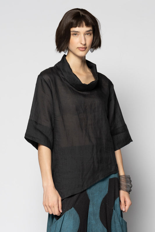 Sumi Neck Top Blk