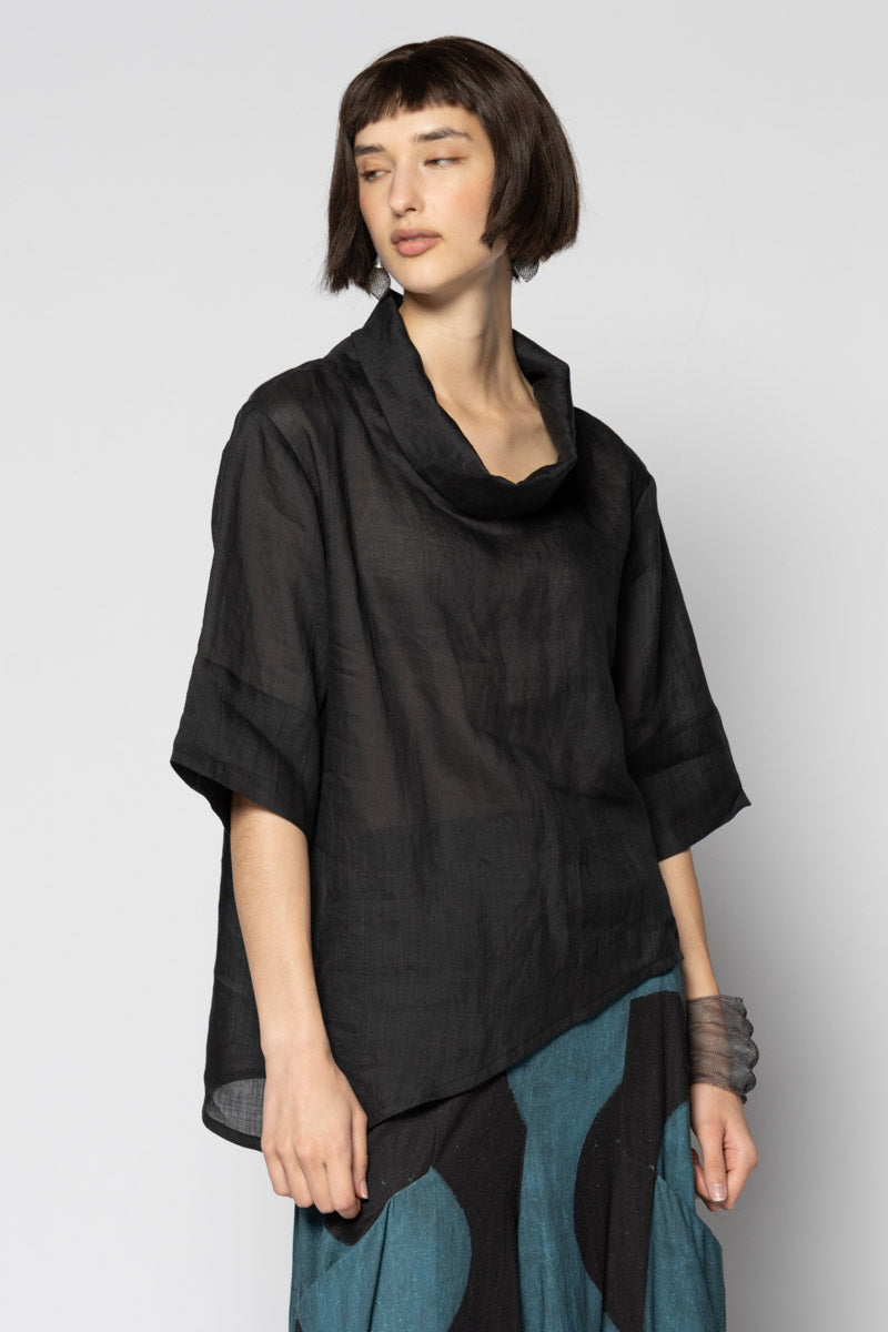 Sumi Neck Top Blk