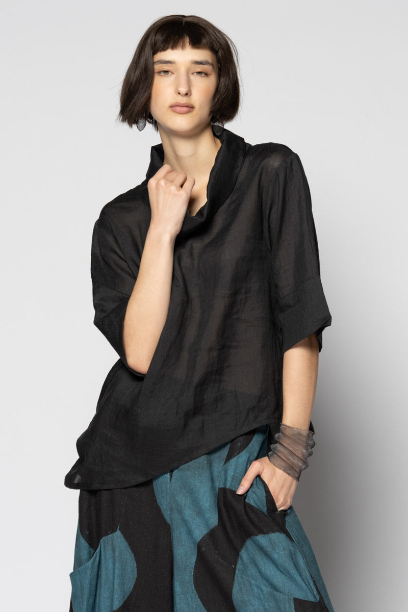Sumi Neck Top Blk