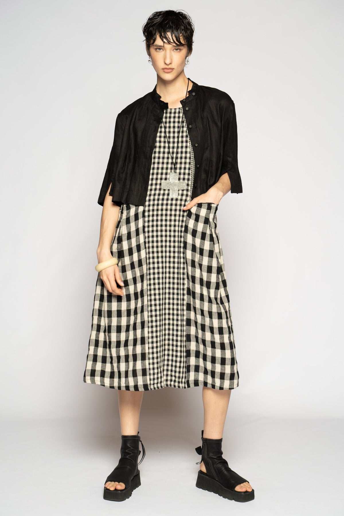 Halo Short Jacket Black