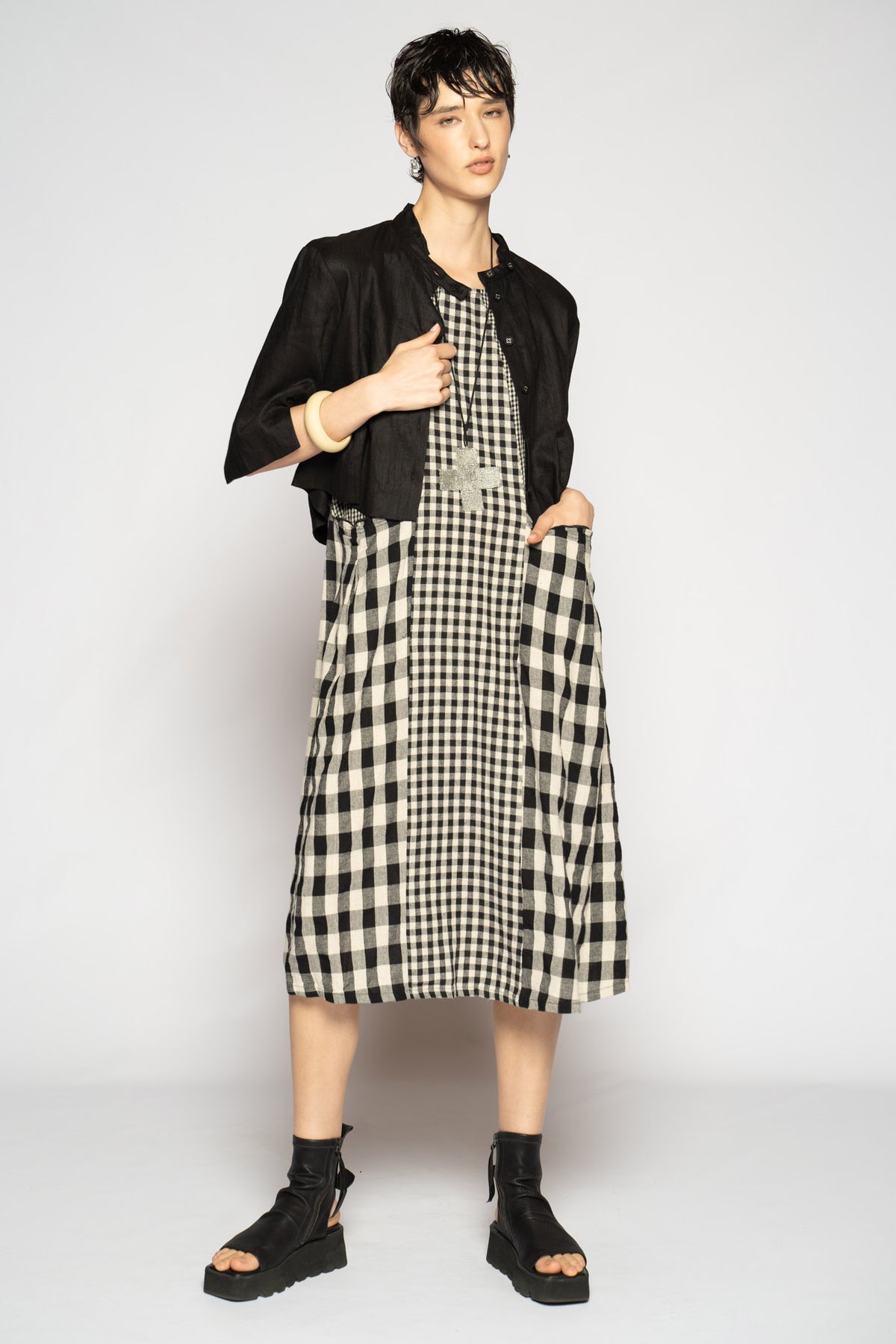 Halo Short Jacket Black