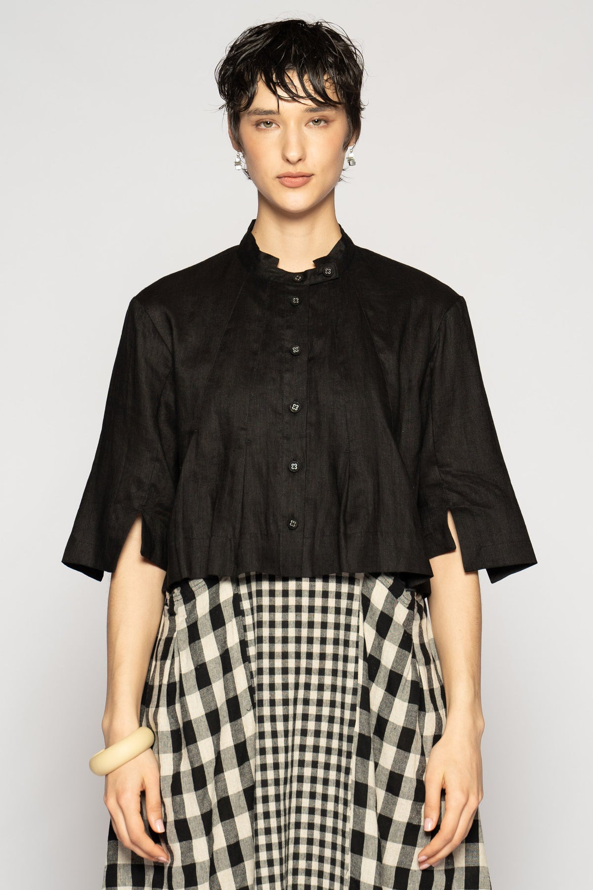 Halo Short Jacket Black