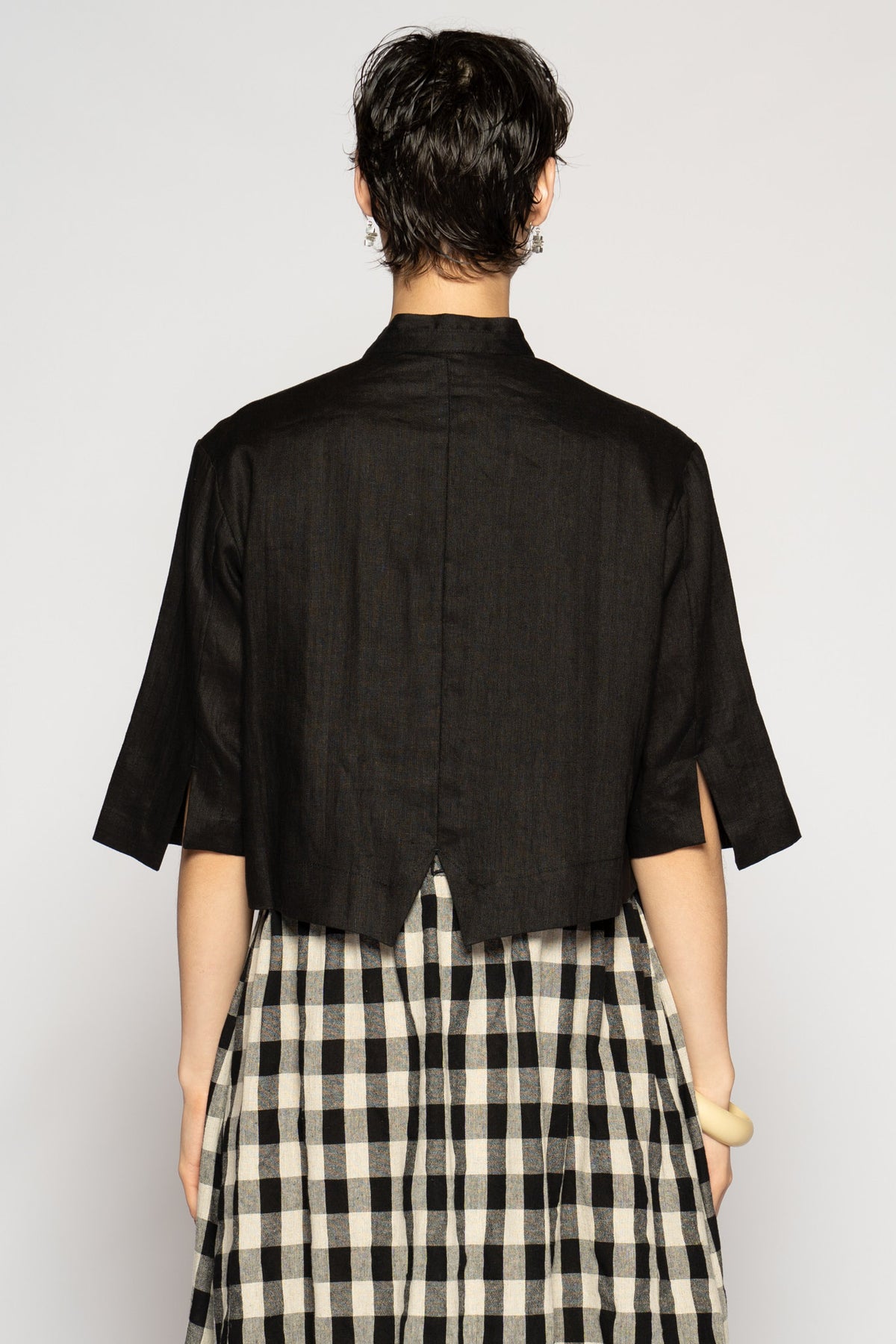 Halo Short Jacket Black