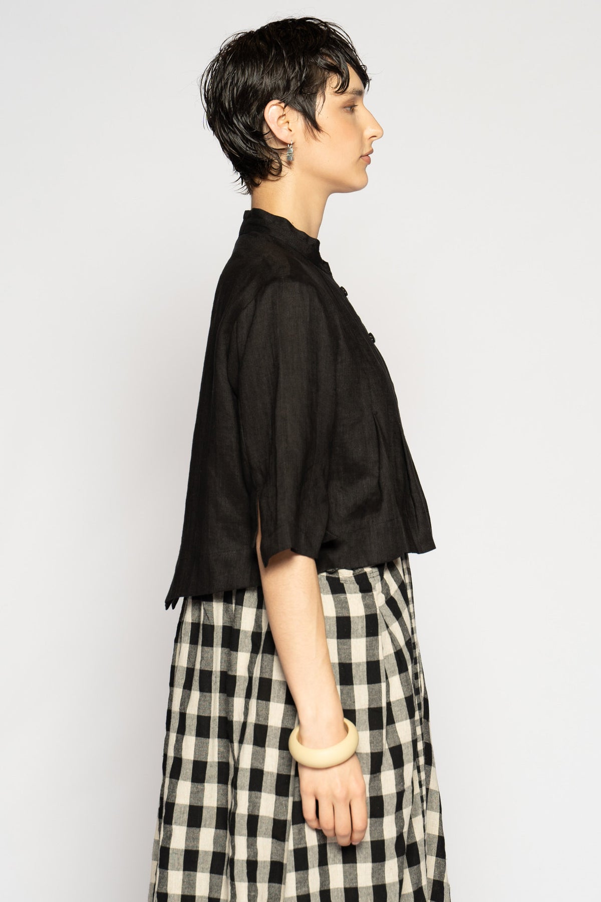 Halo Short Jacket Black