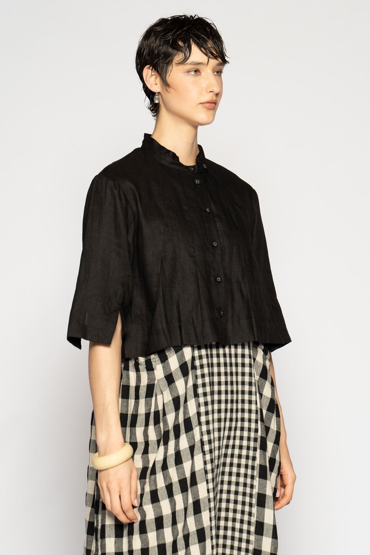 Halo Short Jacket Black