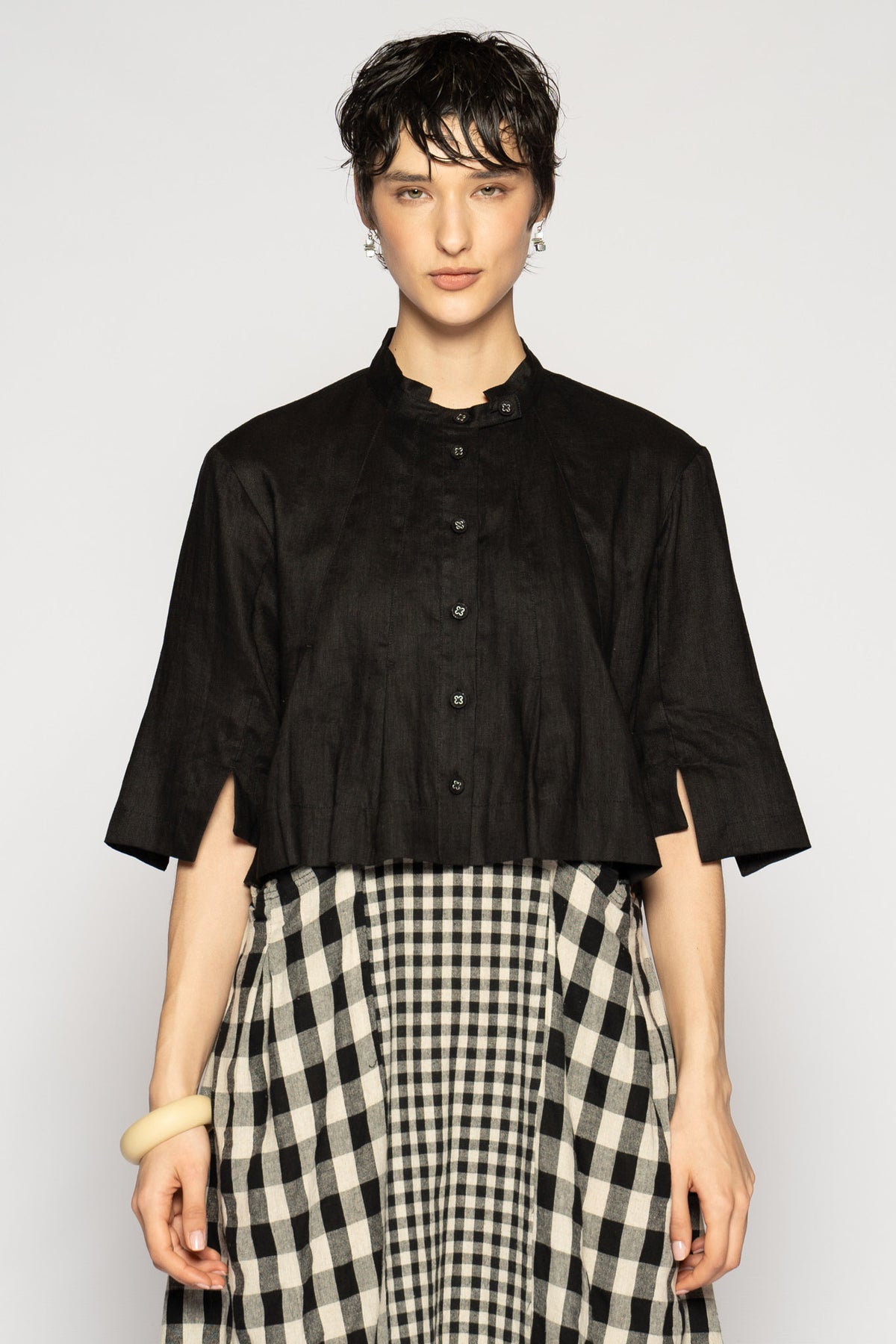 Halo Short Jacket Black