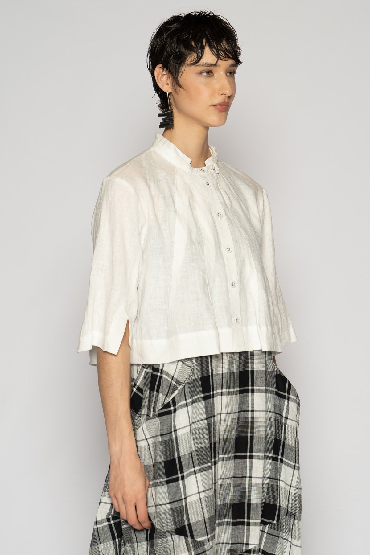 Halo Short Jacket Off White