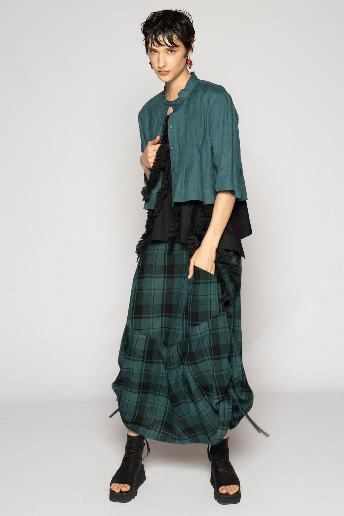 Halo Short Jacket Jade