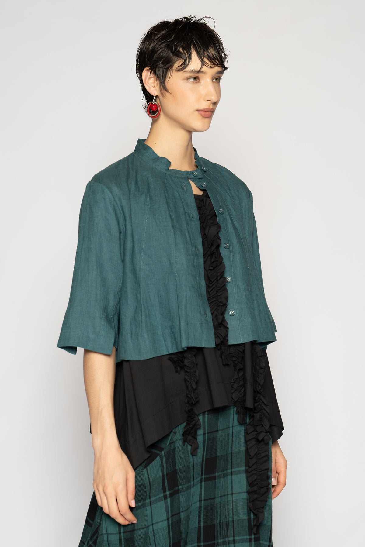 Halo Short Jacket Jade